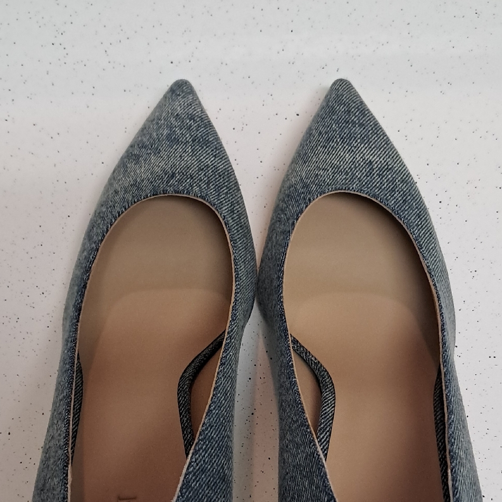 Ralph Lauren Blue Denim Heels